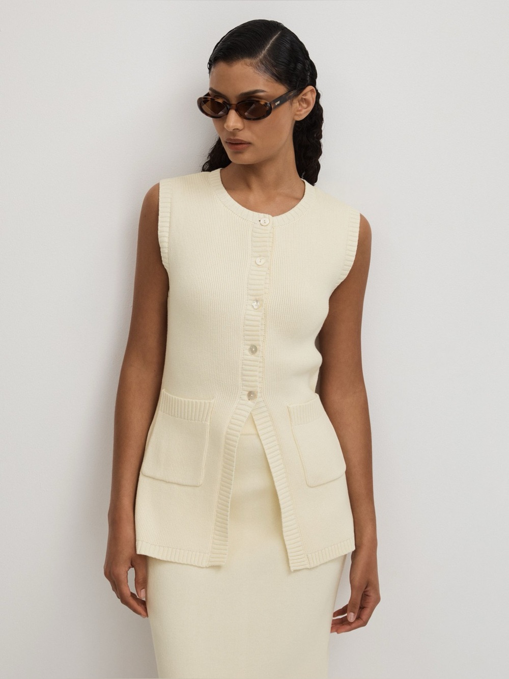 NWT Anna Quan Codie Cardigan in White